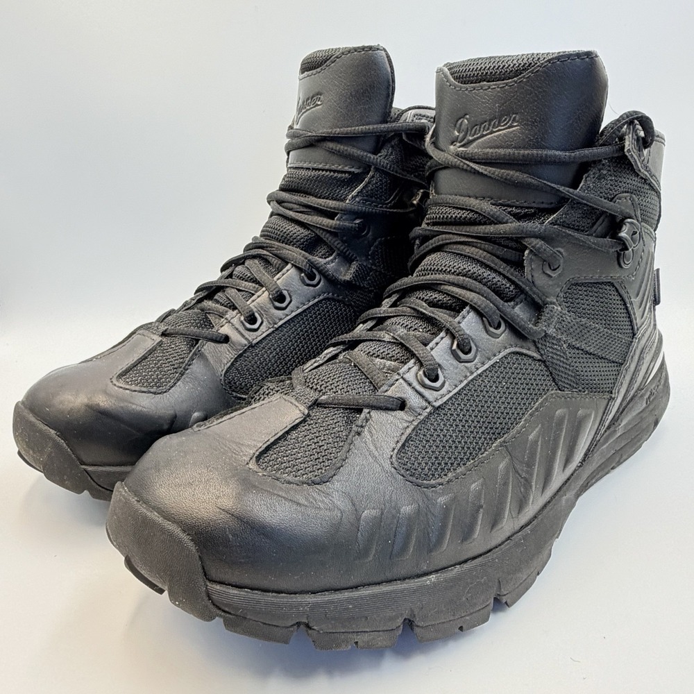 Danner Mens Fullbore 4.5" Black Danner Dry Boots Men's 12 Lug Vibram Sole 20511